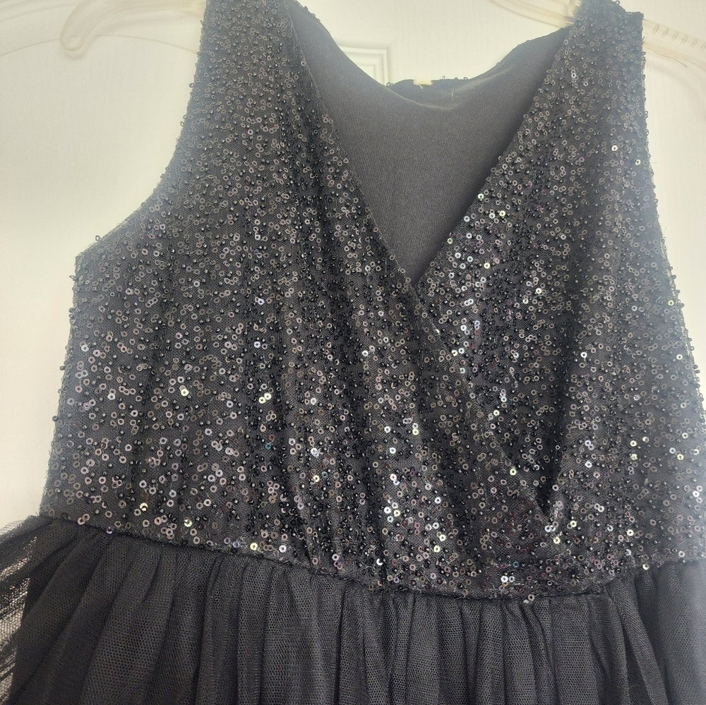 PinkBlush tulle maternity gown maxi dress Sparkle Black Medium Picture Baby Bump - Picture 8 of 10